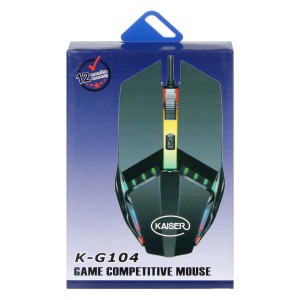 ماوس سیم دار گیمینگ KAISER G104